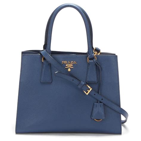 prada saffiano blue|Mehr.